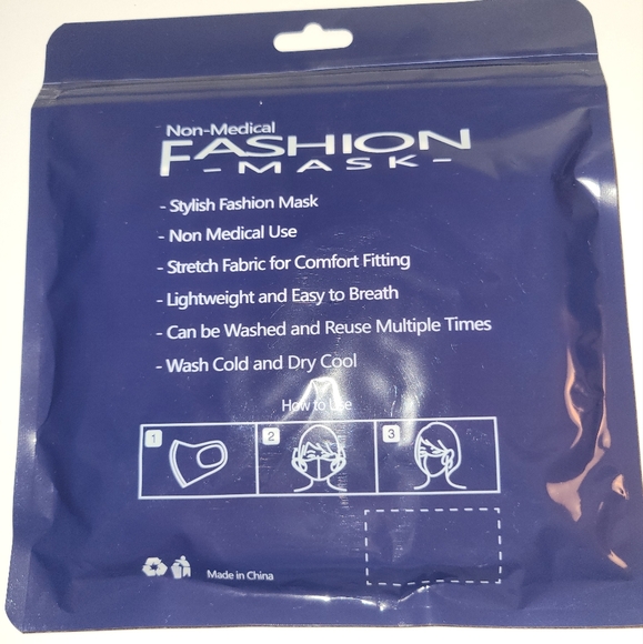 PURPLE FLORAL FACE MASK - Picture 2 of 2